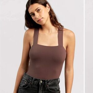 Nuuds Square Neck Tank Bodysuit